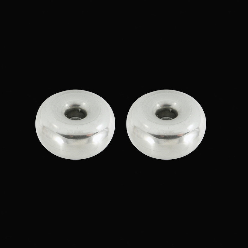 Hans Hansen. A pair of Sterling Silver Candlesticks. 1960s