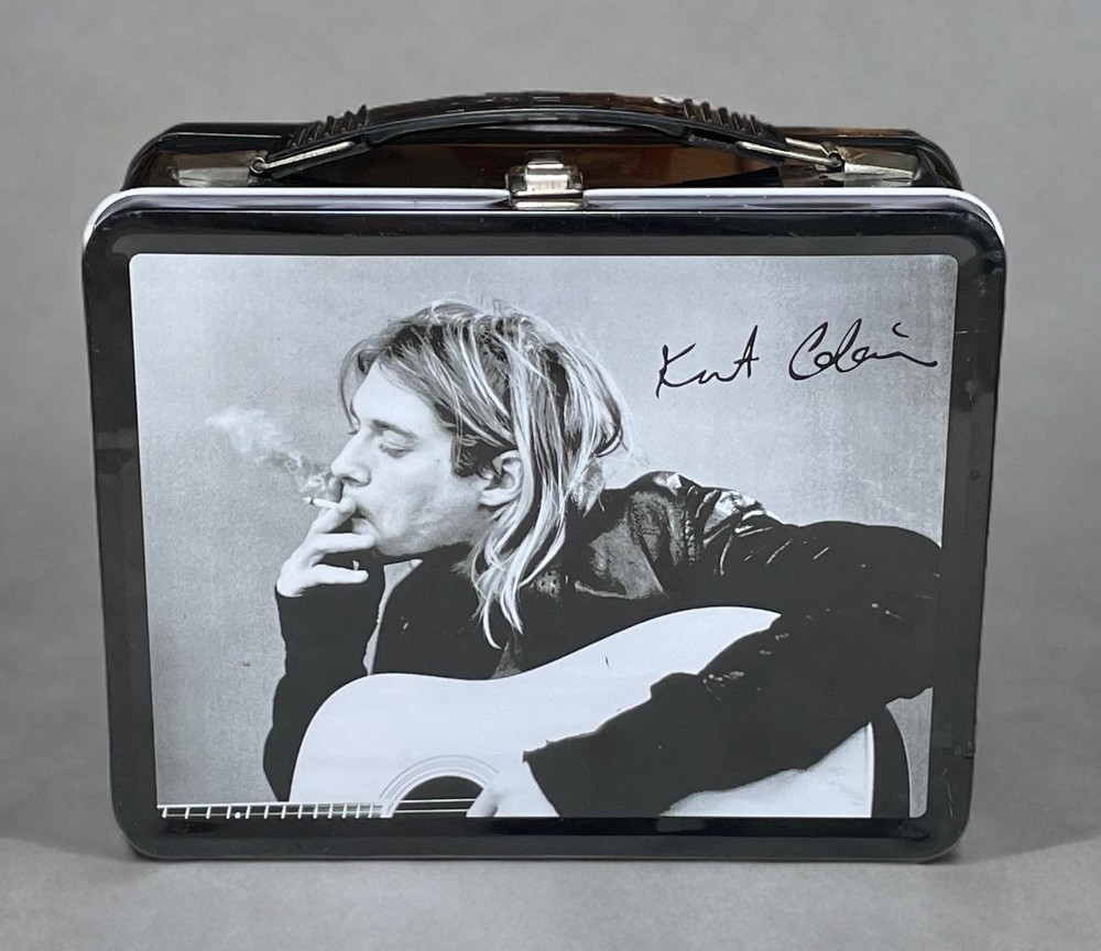 Nirvana KURT COBAIN Metal Lunchbox WITH THERMOS NECA 2001