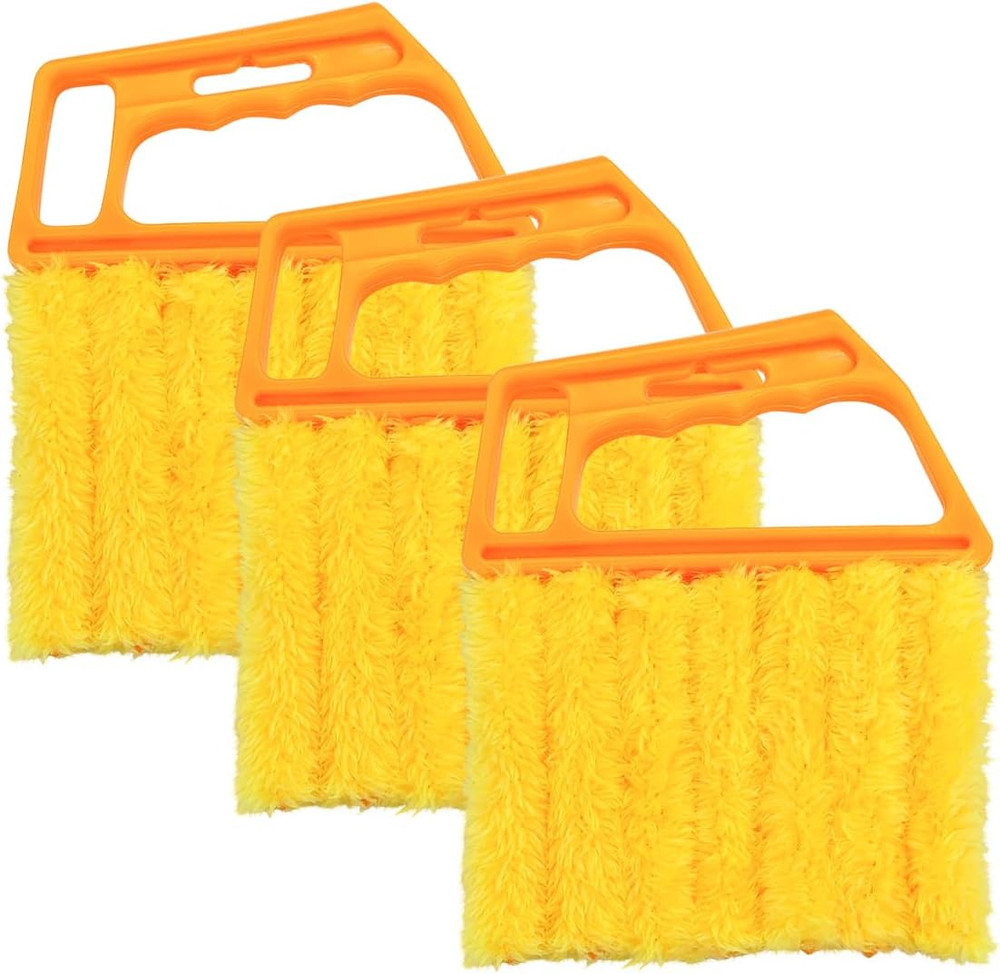 3PCS Blind Cleaner Duster Tool, 7 Fingers Microfiber Handheld Shutter Cleaning B