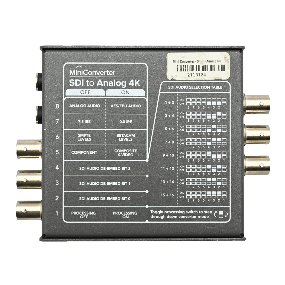 Blackmagic Design Mini Converter - SDI to Analog 4K