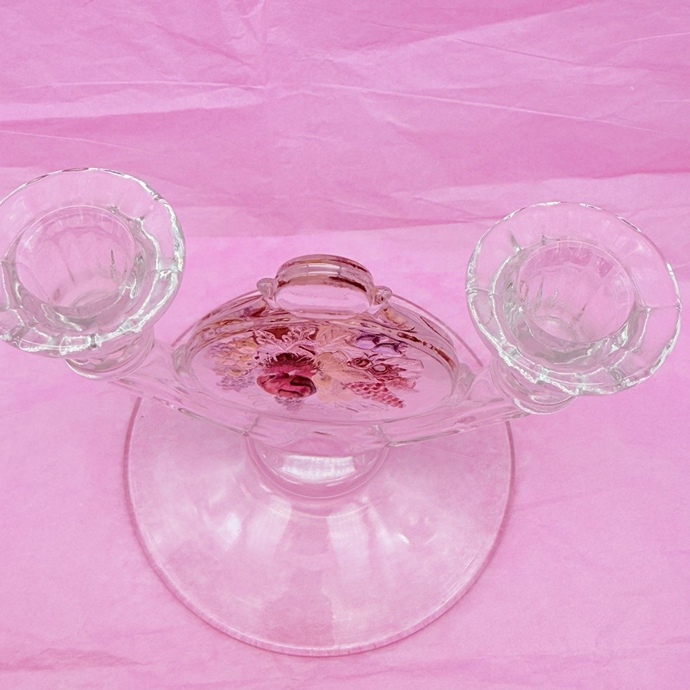Westmoreland DELLA ROBBIA FLASHED Double Light Candleholder