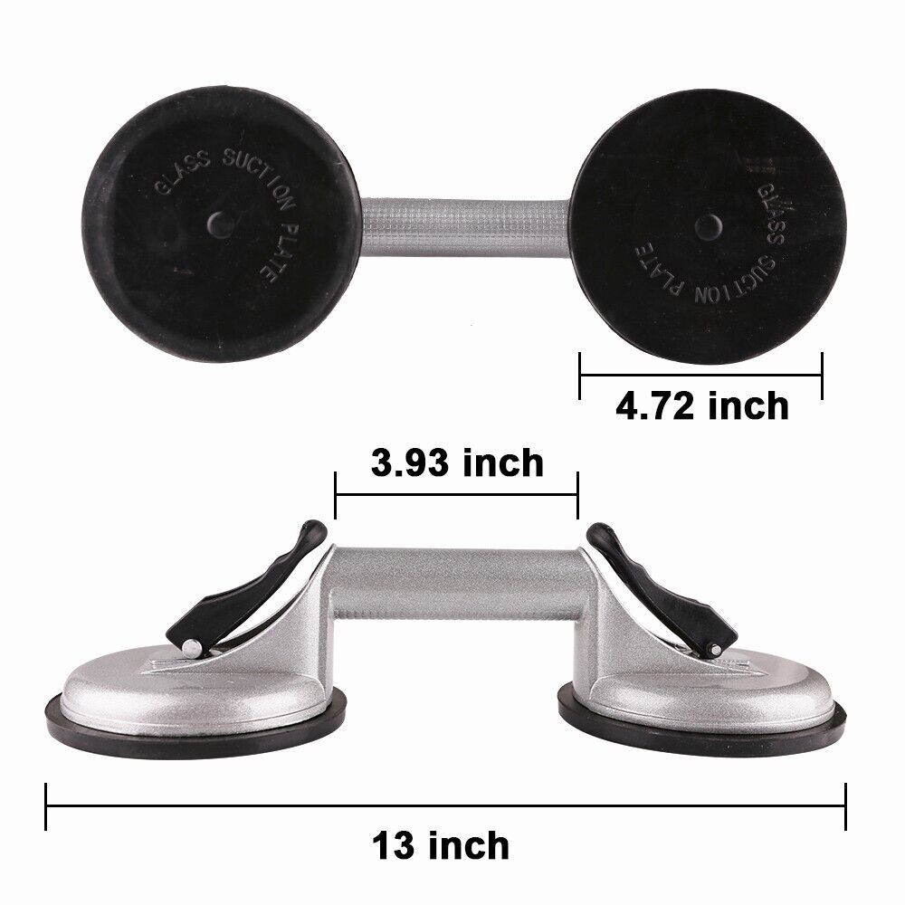 1/2Pack Double Suction Cup Dent Puller Glass Handle Repair Tool To Lift Large Gl
