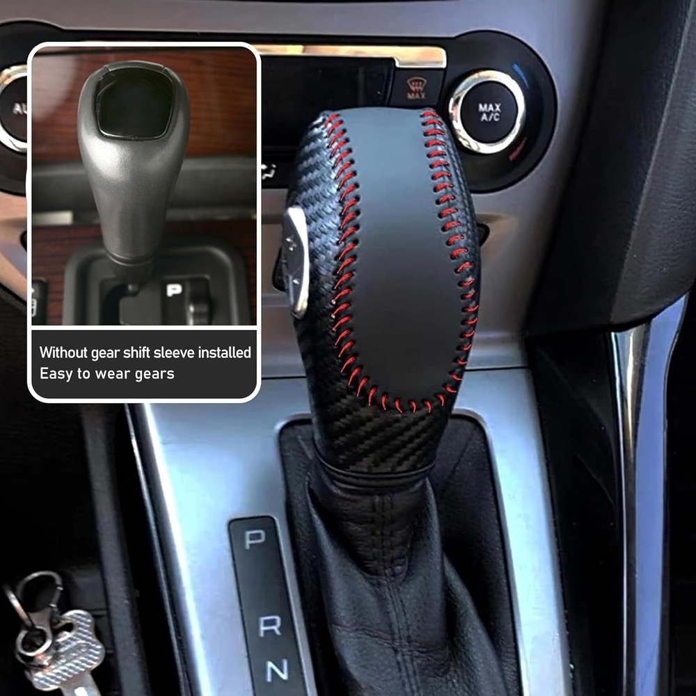 Pack-1 Car Gear Shift Knob Cover, Shift Knob Protector, Durable Automobile Inter
