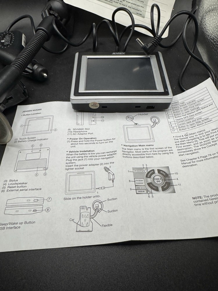 TOUCH&GO NAVIGATEUR AUTOMOBILE PORTABLE