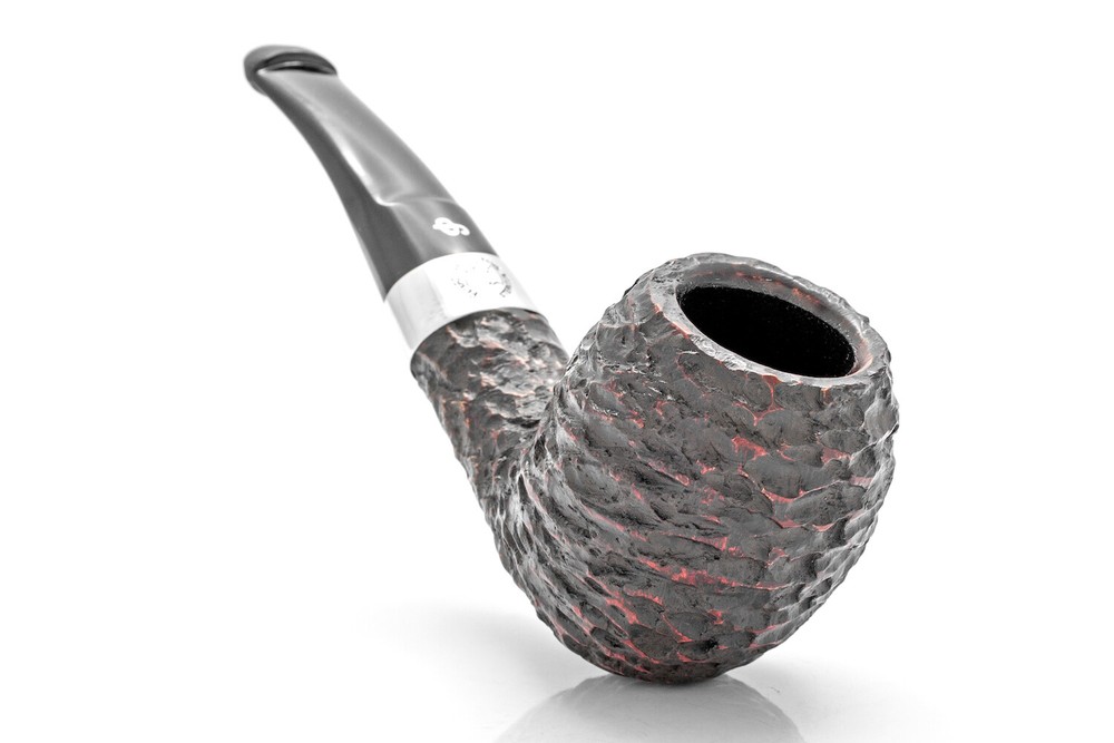 PETERSON "SHERLOCK HOLMES STRAND" 9MM BRIAR PIPE RUSTIC EGG HALFBENT
