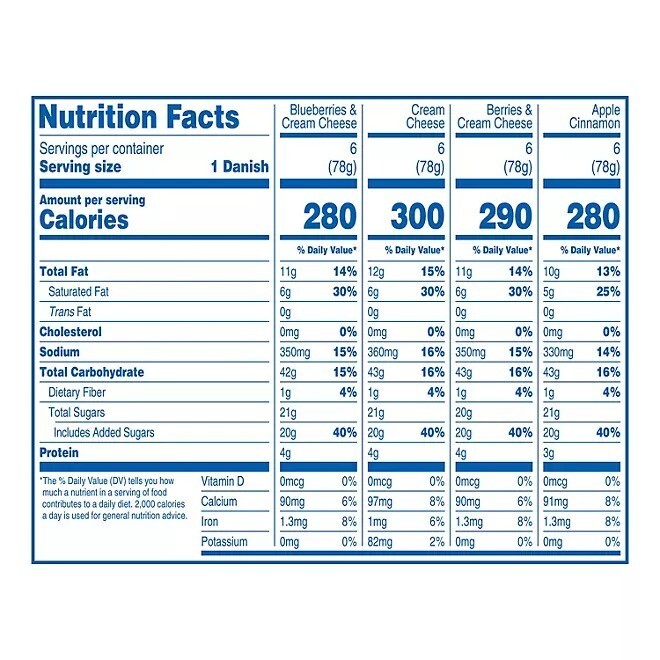 Hostess Variety Pack Danish, 2.75 oz. (24 Count)