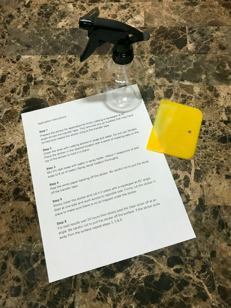 Custom boat license number decal