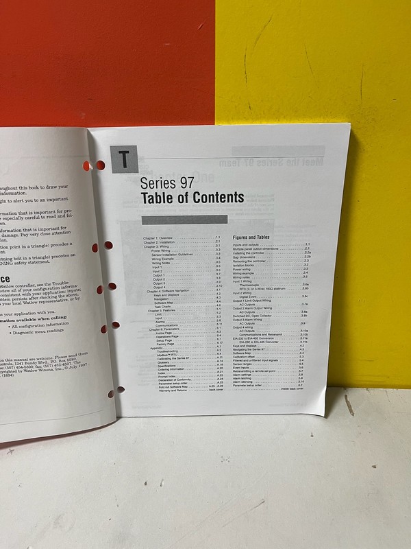 Watlow 0600-0021-0000 Series 97 Controller User's Manual