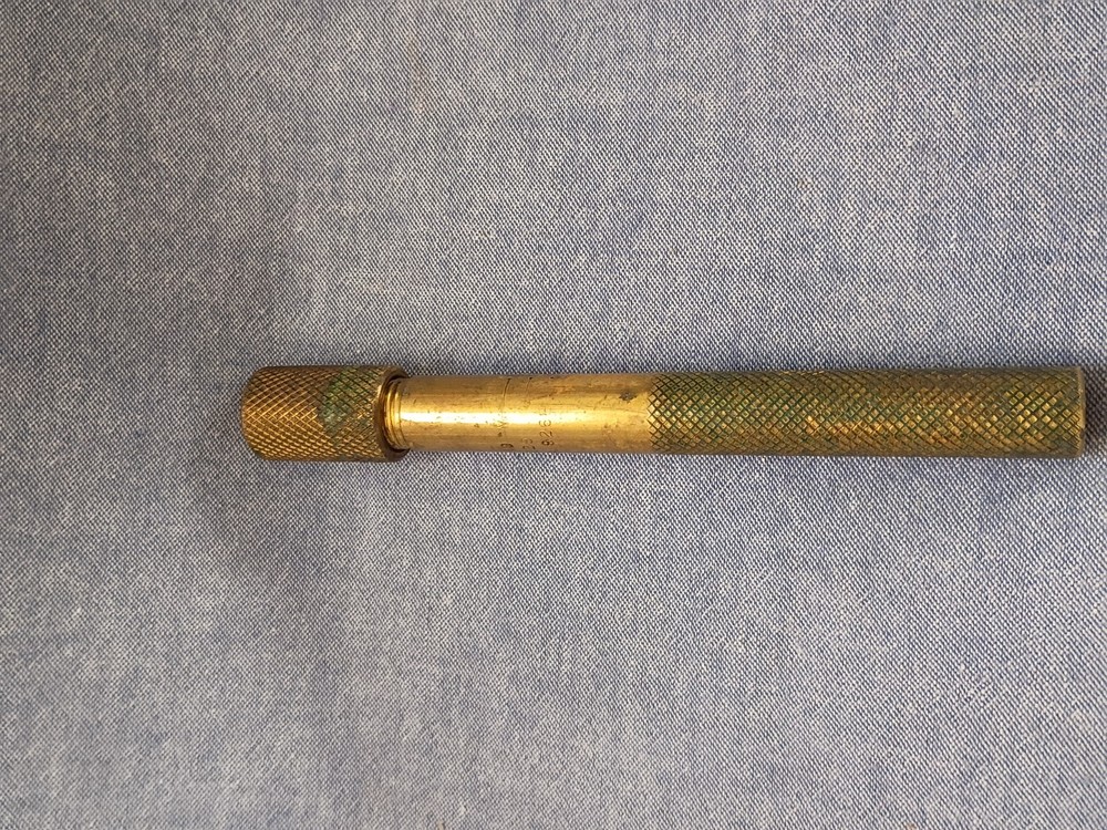 Vintage Brass Eze-Lap Diamond Sharpener -used-