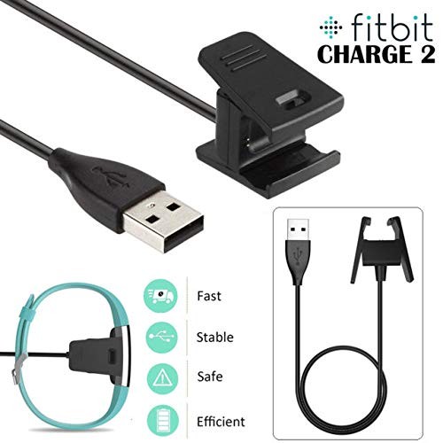 Fitbit Charge 2 Compatible Charging Cable – Replacement USB Charger Cord, Cra...