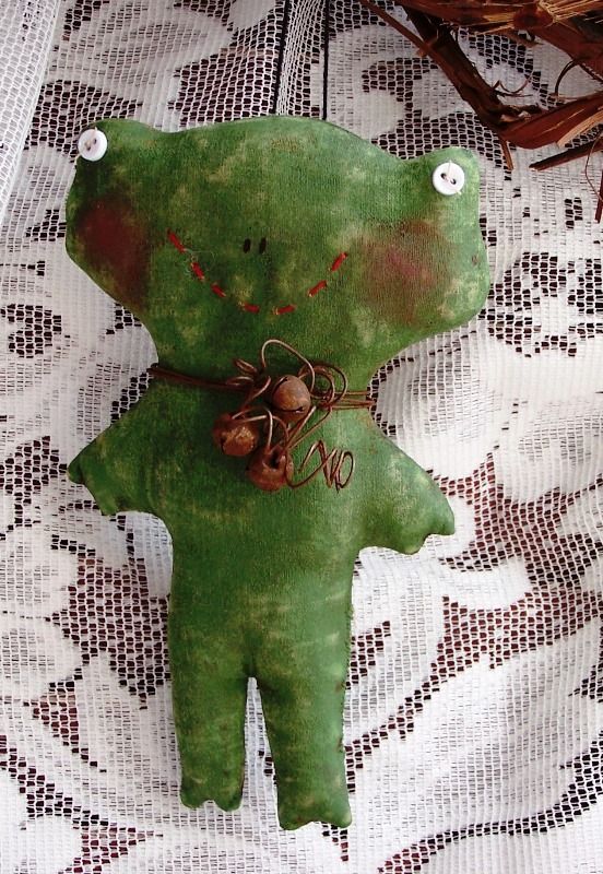 PATTERN PRIMITIVE FROG ORNIE DOLL ACCESSORY! MAILED PATTERN!! PERFECTLY PRIM!