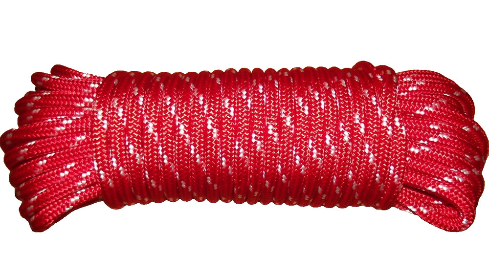 3/8" (10mm) x 100' Sail/Halyard Line, Double Braid Polyester, Sheets, Boat Rope