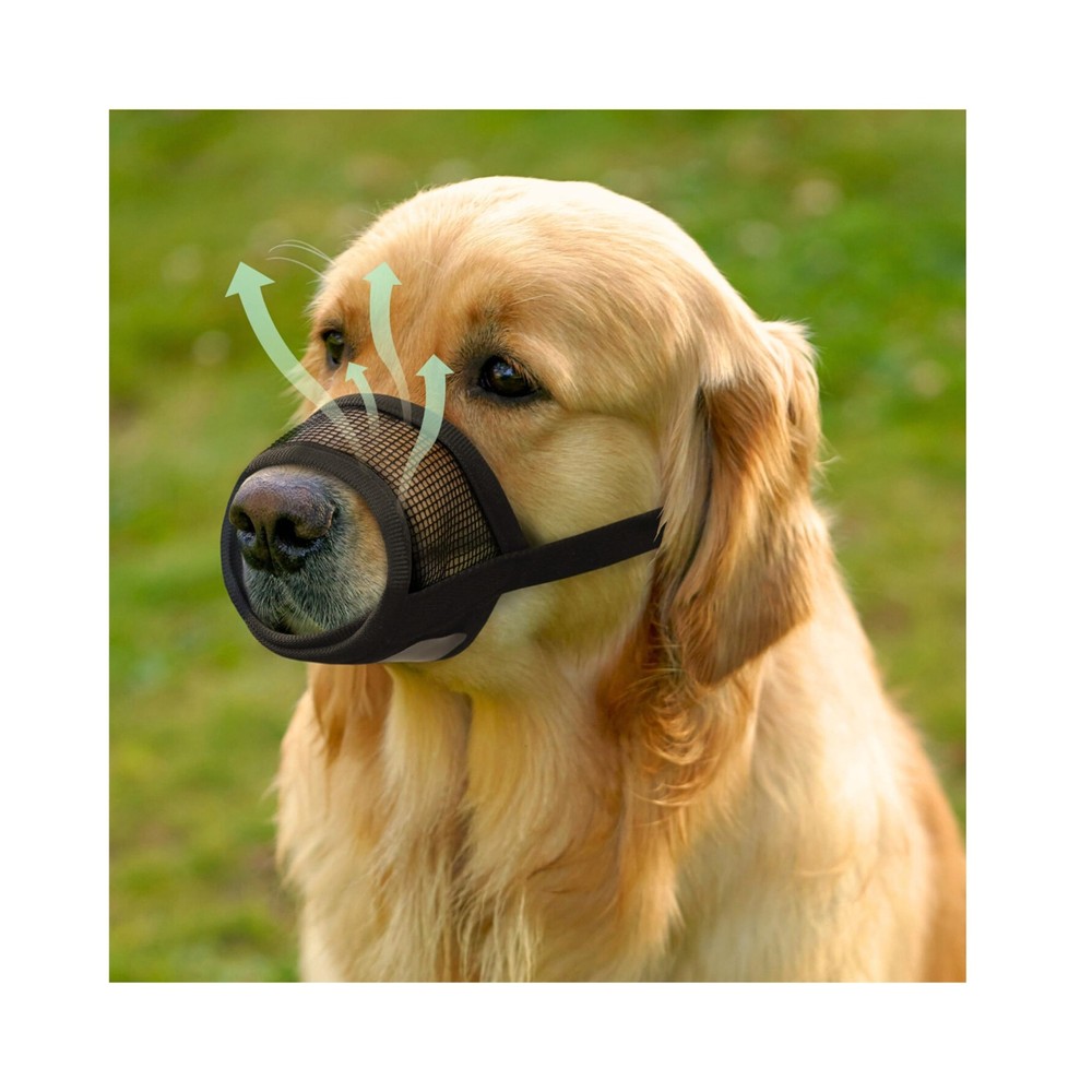 Dog Muzzle for Large Dogs – Breathable Air Mesh Muzzle for Large Sized Dog | ...