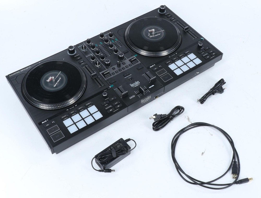 Hercules DJ DJControl Inpulse T7 2-deck Motorized DJ Controller - Black