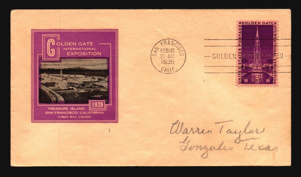 US SC# 852 FDC / Light Purple IOOR Cachet - Z20114