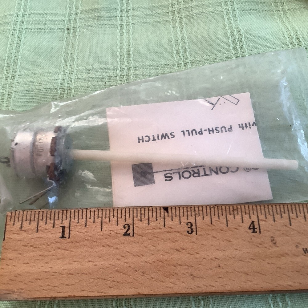 Mallory RUP16L rear Section Potentiometer With Push Pull Switch 1 Megohm