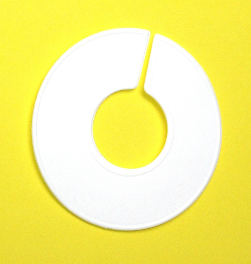 Plastic 10 Clothing White Blank Size Rack Ring Divider