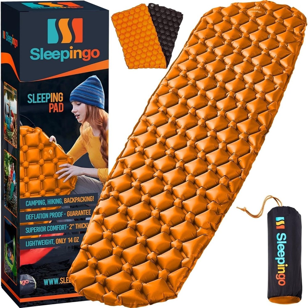 Ultralight Sleeping Mat Inflatable & Compact Camping Air Mattress Backpacking