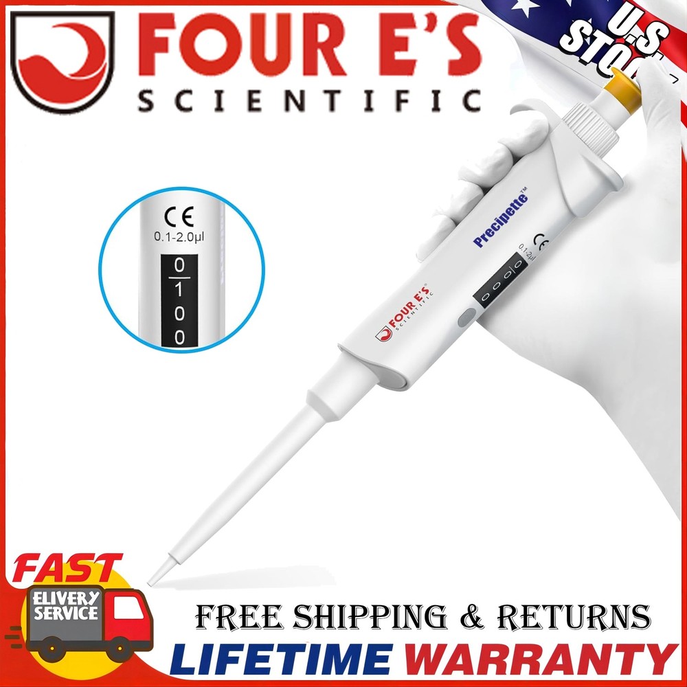 Adjustable Volume Pipette Single Channel Micropipette High Precision Pipettor US