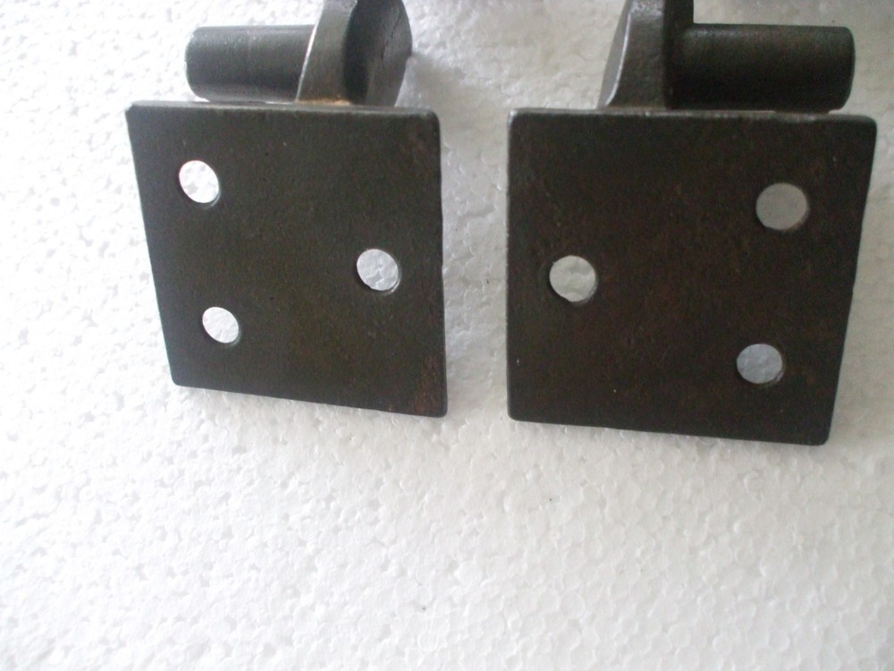 4 VINTAGE CAST IRON LIFT OFF SHUTTER HINGES