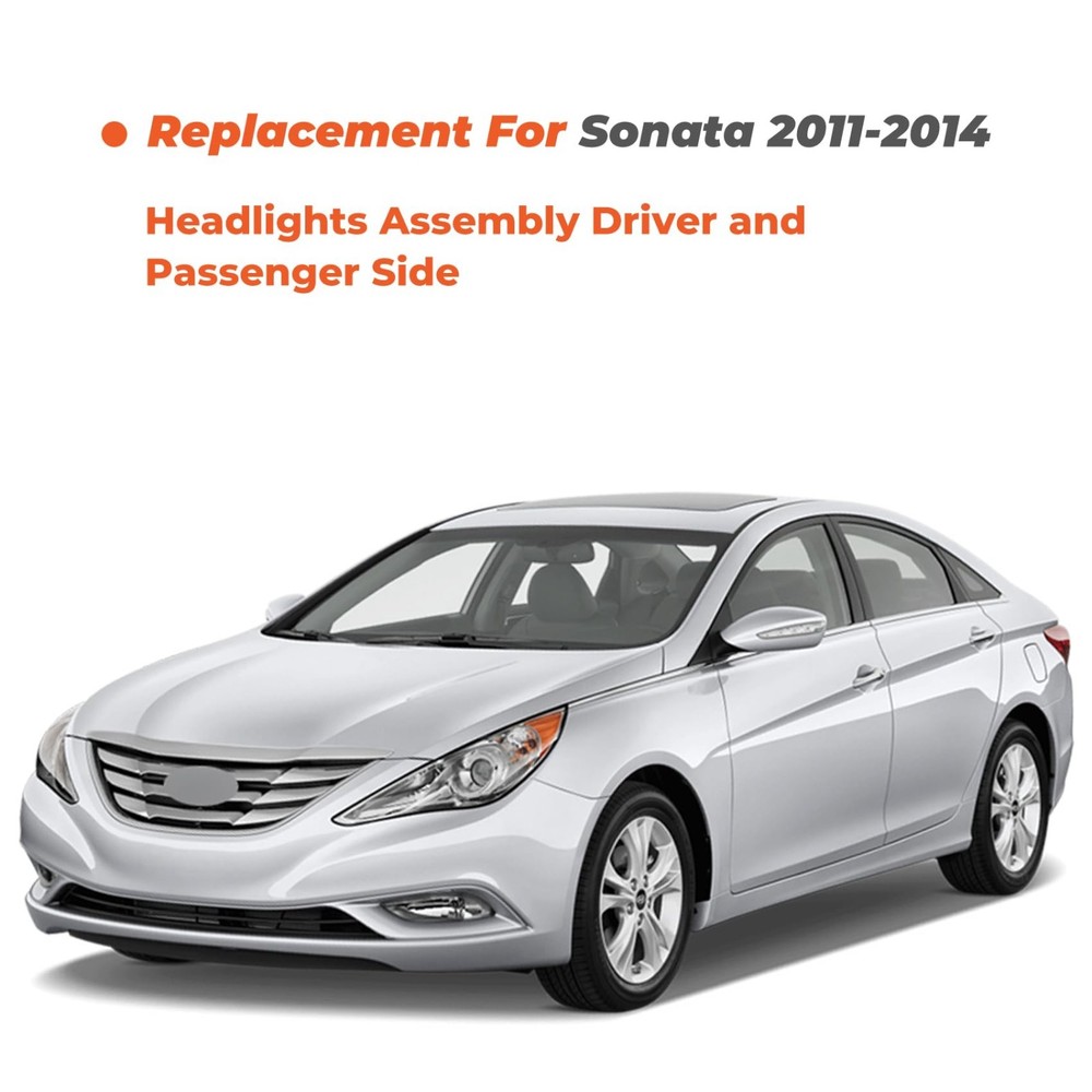 labwork Headlights Lamps Replacement for Sonata 2011-2014 Projector Headlight...