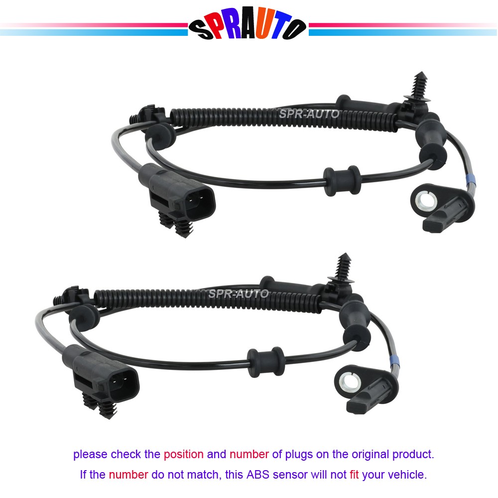2Pcs ABS Wheel Speed Sensor Front Driver Passenger For Dodge Durango 16-25 Jeep