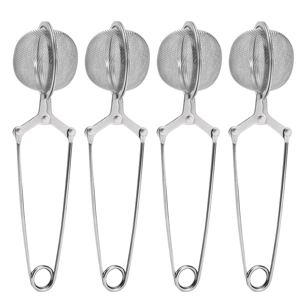 Tea Strainers for Loose Tea, 4 Pack Tea Infuser with Handle Fine Mesh Tea Ball