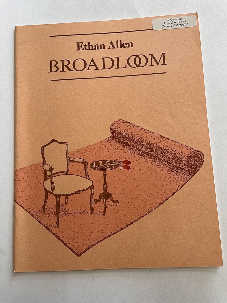 Ethan Allen Broadloom Training Booklet 1984