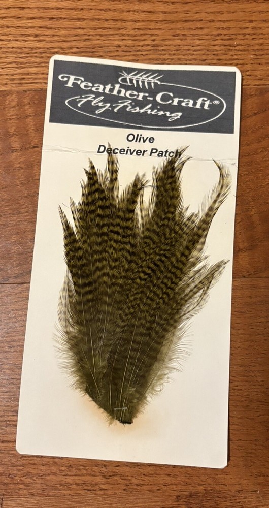 Feather Craft Fly Fishing Olive Deceiver Patch Feathers