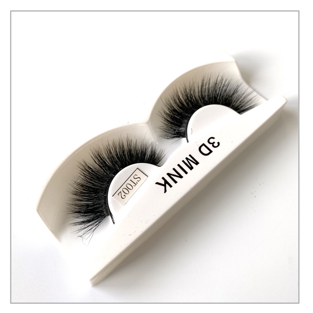 US 3D Real Mink Lashes Thick Fluffy Wispy Dramatic Look False Eye Lashes 1 Pair