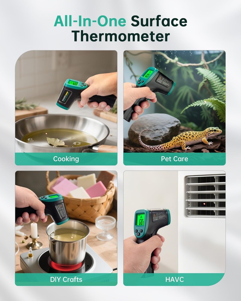 ERICKHILL ROOKCORE Infrared Thermometer -50℃~600℃ Adjustable Backlit LCD