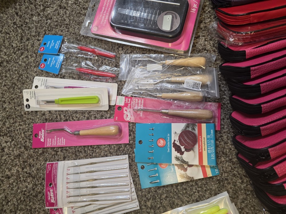 Lot Crochet Interchangeable Sets, Bare Hooks, Boye, Susan Bates and more