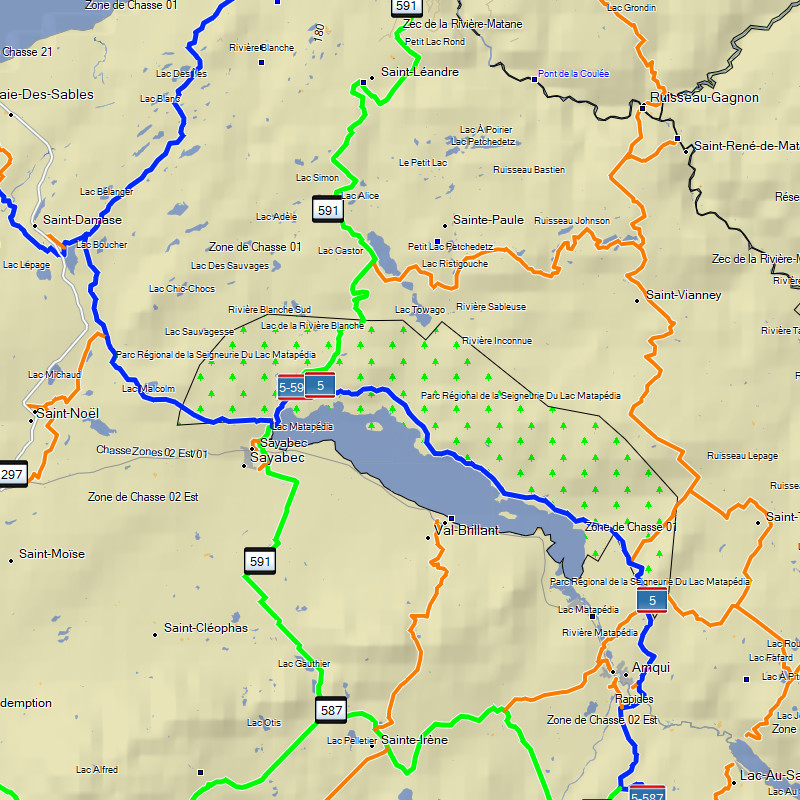 TrakMaps Snowmobile Quebec - Garmin GPS Map