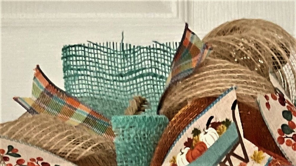Pumpkin Spice And Everything Nice Handmade Deco Mesh Autumn Wreath