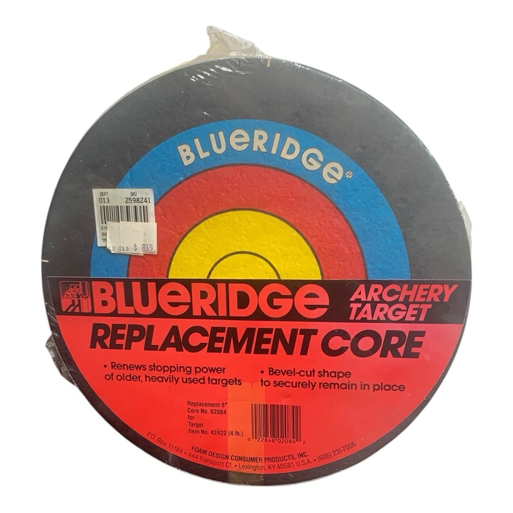 Archery Target Replacement 8" Core # 02084 Blueridge