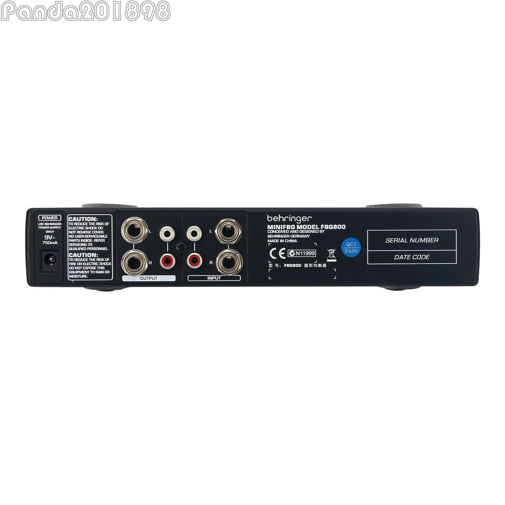 FBQ800 Ultra-compact 9-Band Graphic EQ Equalizer Audio Equalizer Processor