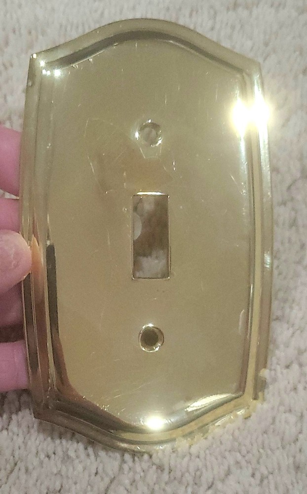 Vintage Brass Switch plate Cover