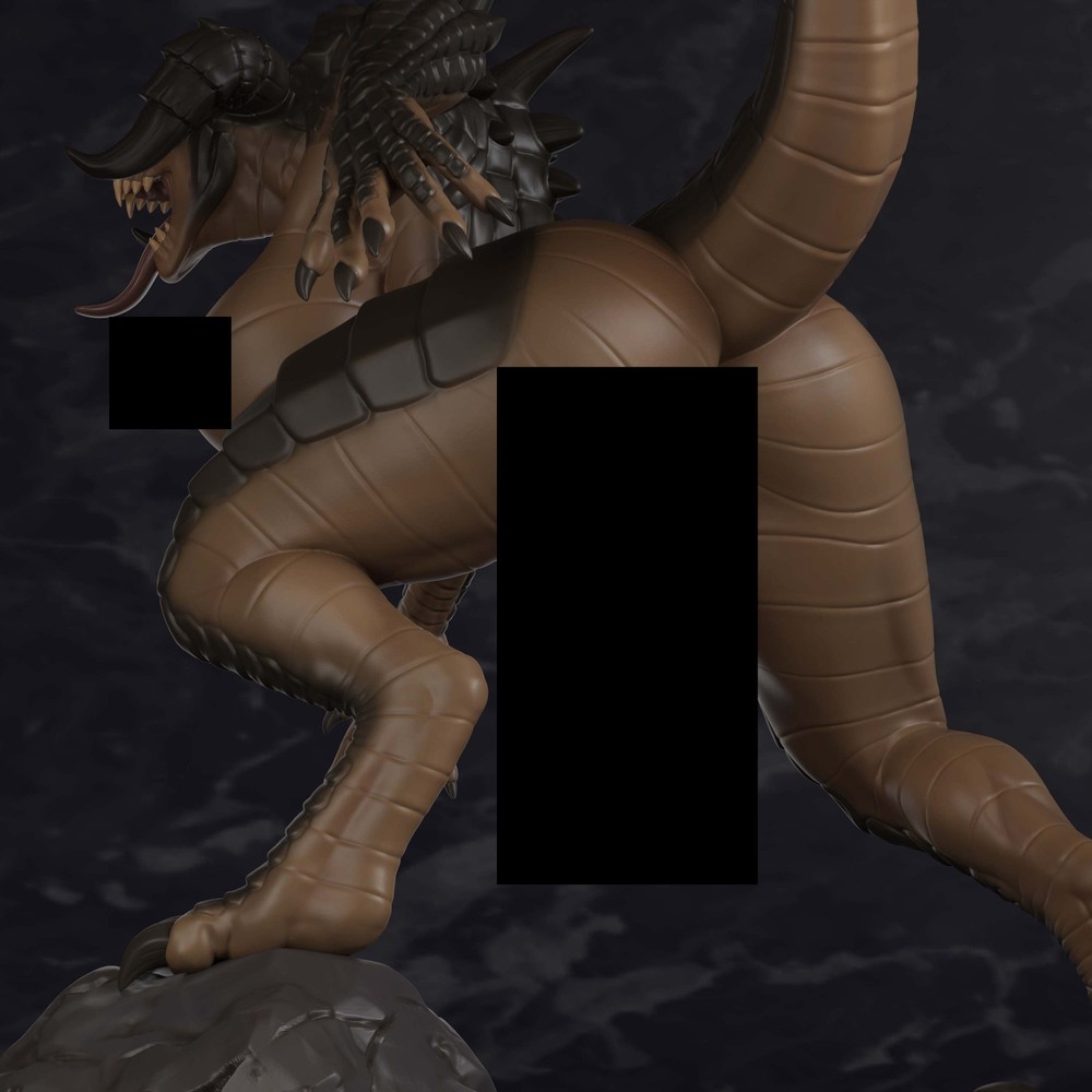 DeathClaw Polybits 1/12 Scale Resin Figure NSFW | Unpainted Model Kit