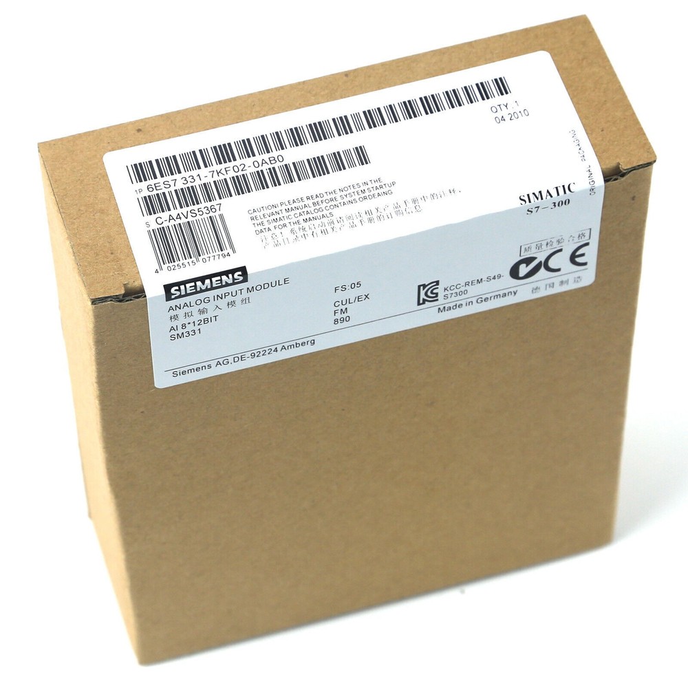 New Siemens Analog Input Module 6ES7331-7KF02-0AB0 6ES73317KF020AB0