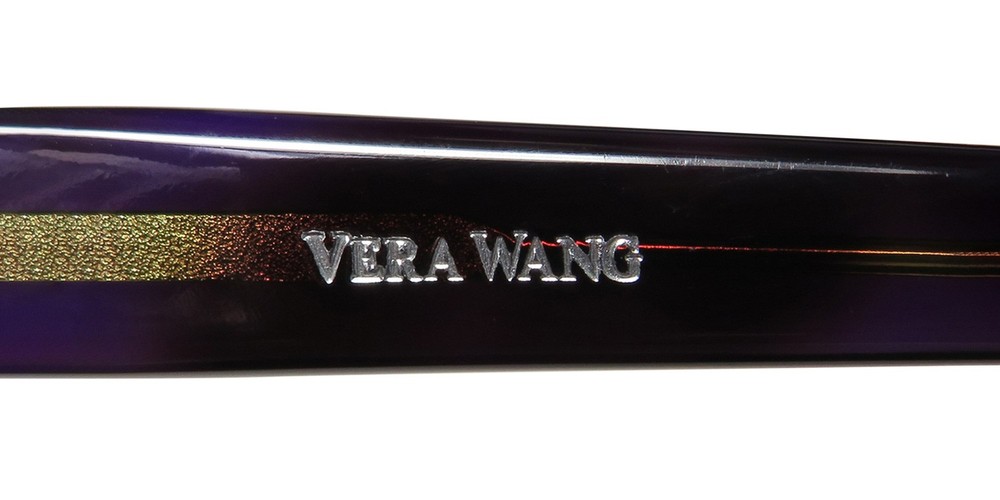 NEW VERA WANG VA05 GLASSES BROWN 51-18-130 PLASTIC FULL-RIM PL RECTANGULAR