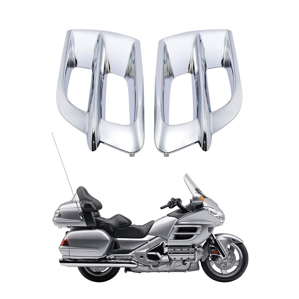 Chrome Left Right Fairing Accent Grilles for Goldwing GL1800 2001-2011