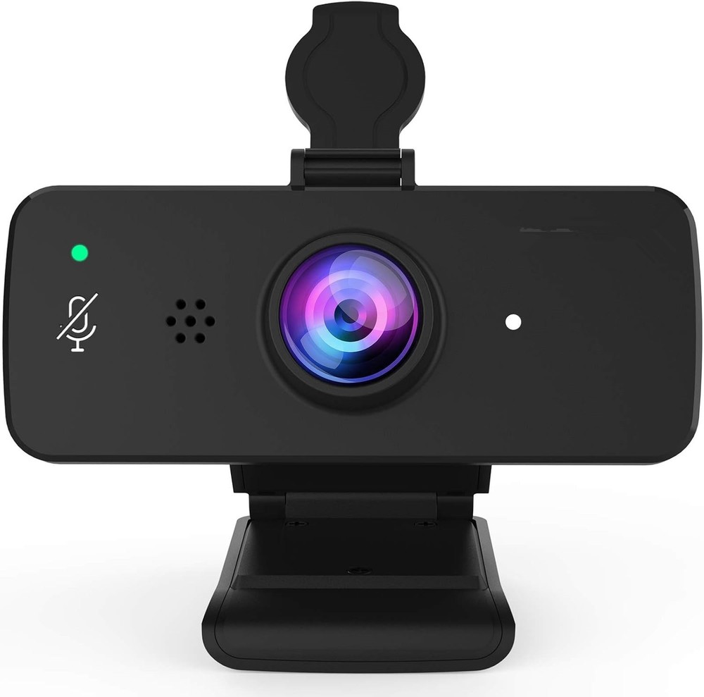 1080P Webcam with Microphone & Privacy Cover for PC USB HD Web Camera