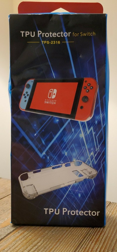 Nintendo Switch TPU Protector TPS-2316 Clear Silicone With Screen Protector