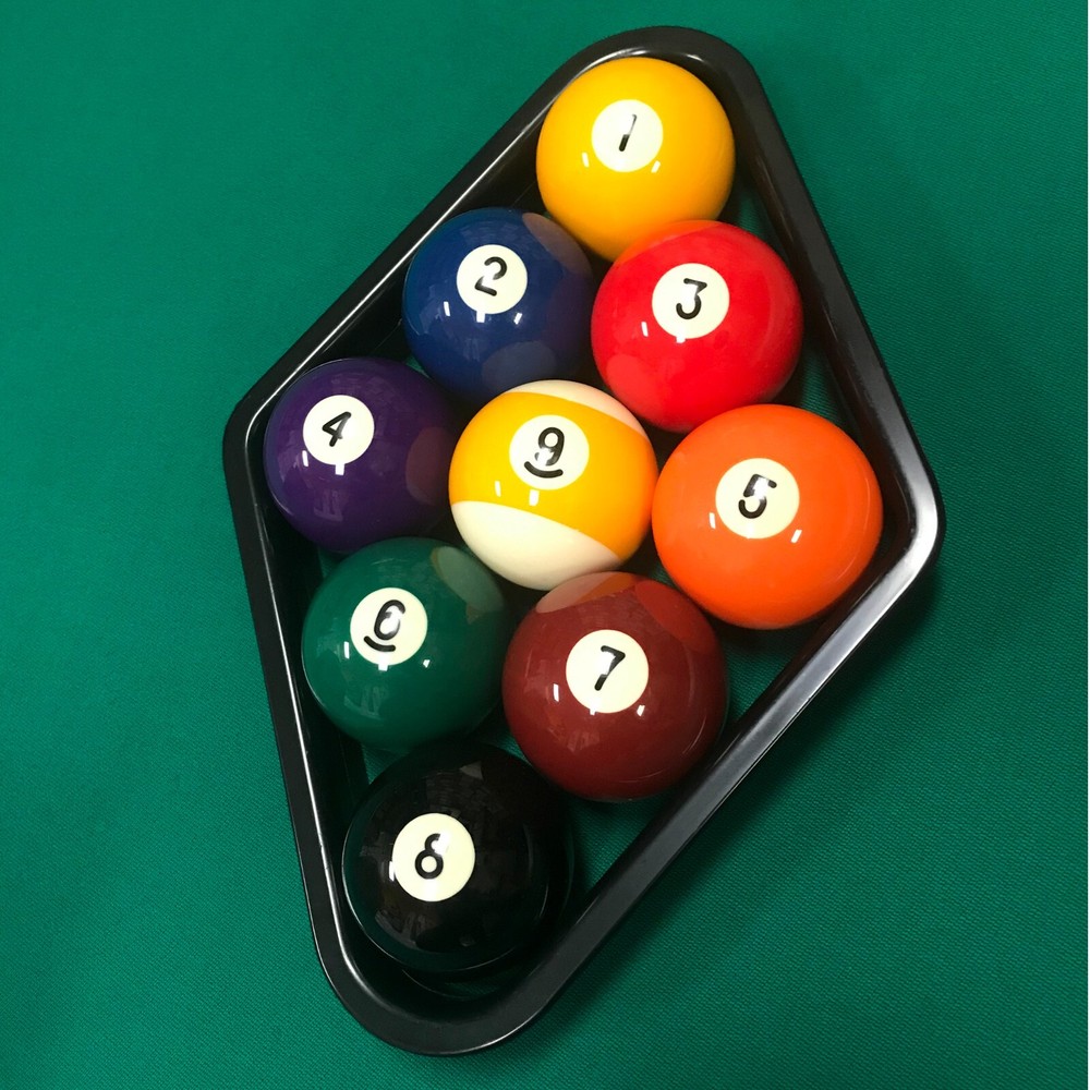 OKKO Billiard Pool Table Plastic 9 Ball Diamond Rack for 2 ¼" Pool Balls, 2-Pack