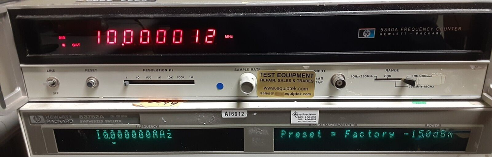 HP5340A Microwave counter TESTED! GPIB option Rear input. LED display version.