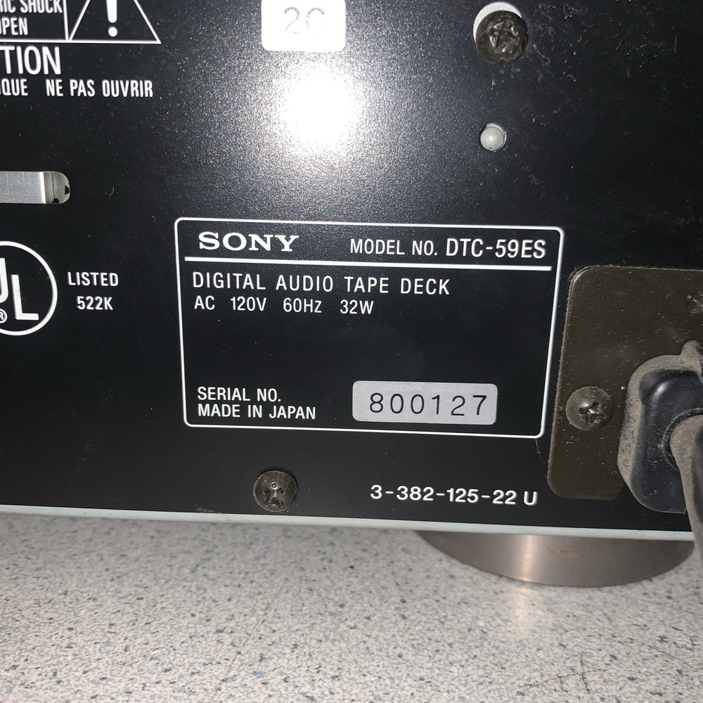 DTC-59ES Digital Audio Tape Deck Dat