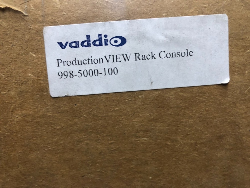 Vaddio Production VIEW Rack Console 998-5000-100