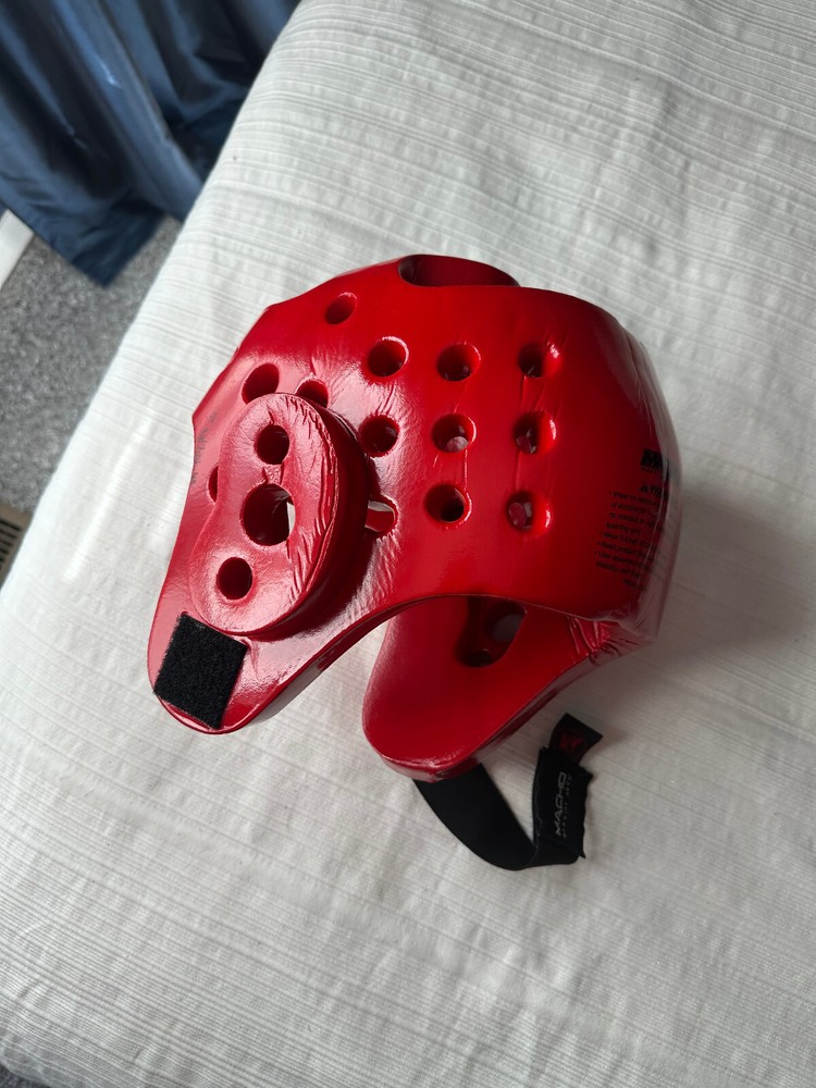 Macho Martial Arts Head Gear Red