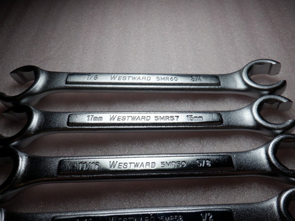 WESTWARD 8 PC. FLARE NUT WRENCH SET