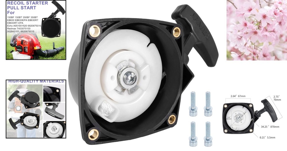 High-Quality Backpack Blower Pull Starter Recoil – Fits EB630, 150, 350 Models